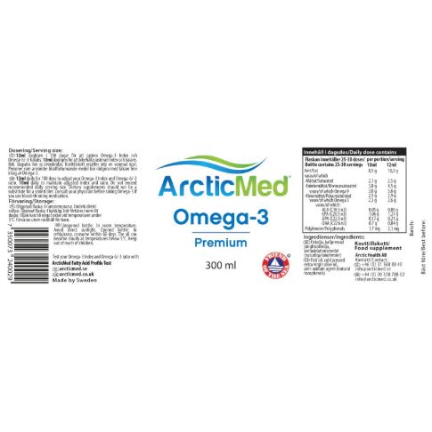 ArcticMed Omega-3 Premium Natural, 300ml