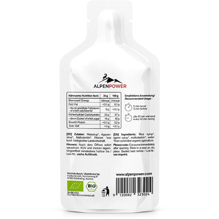 Ekologisk Energigel – Naturell 35g