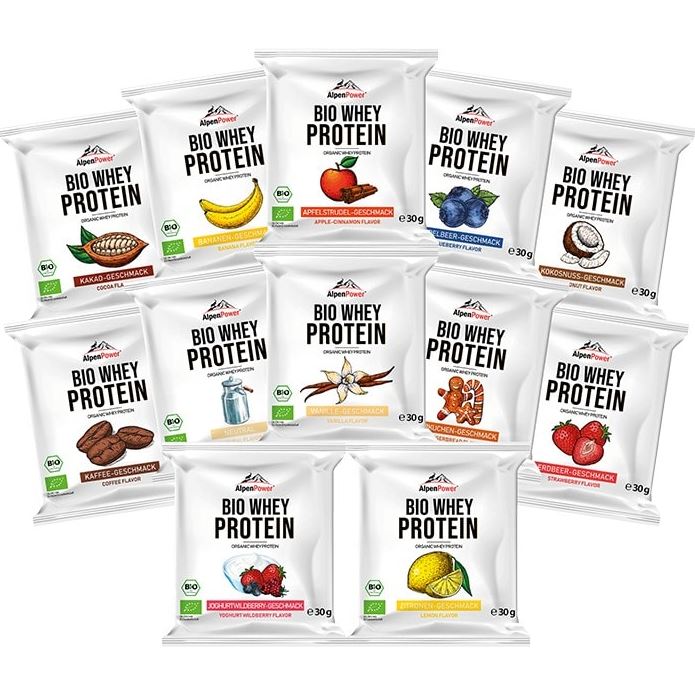 Ekologiskt vassleprotein av högsta kvalitet, Smarta portionspåsar - 12 x 30g