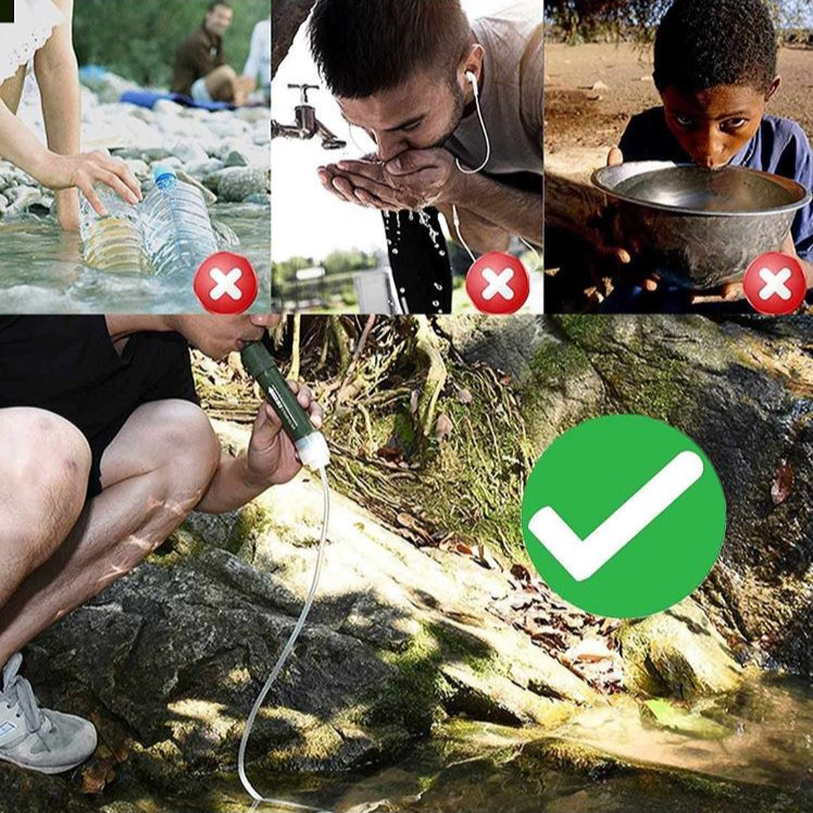 Bärbart Pålitligt Vattenfilter 0,01 Mikron – Rent Vatten Var Du Än Är!