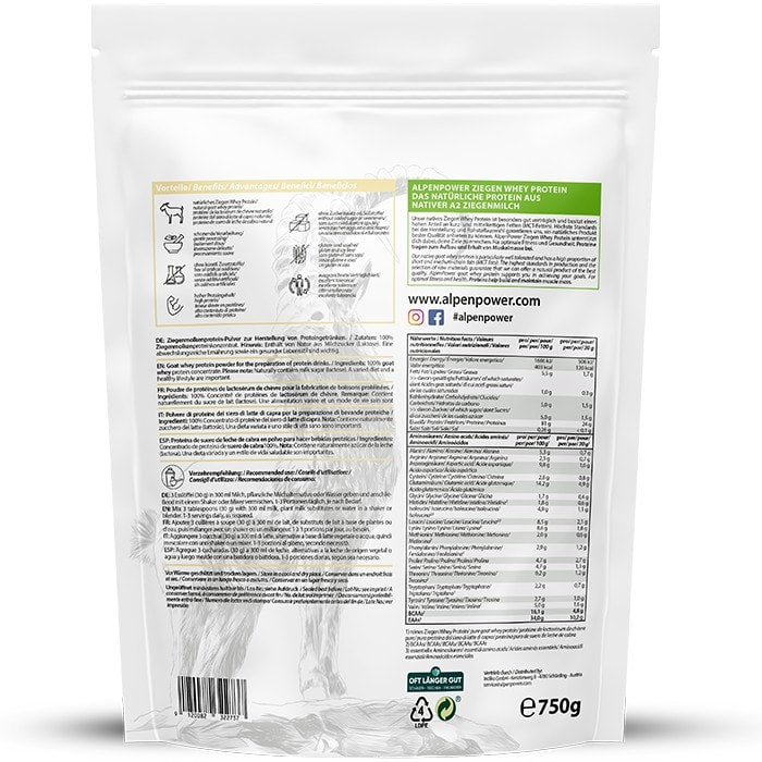 Getvassleprotein av högsta kvalitet, Naturell - 750g